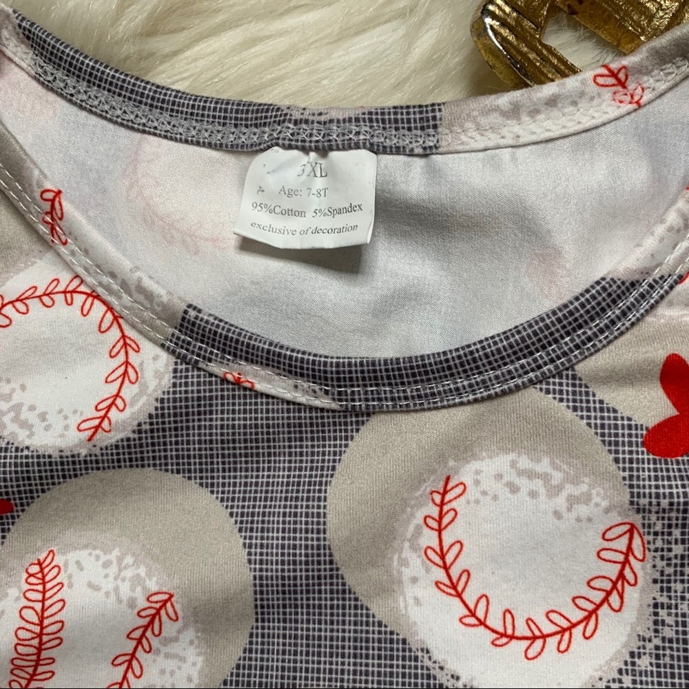 Baseball Tunic Ruffle - Picture 4 of 9